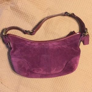 Beautiful COACH suede hobo